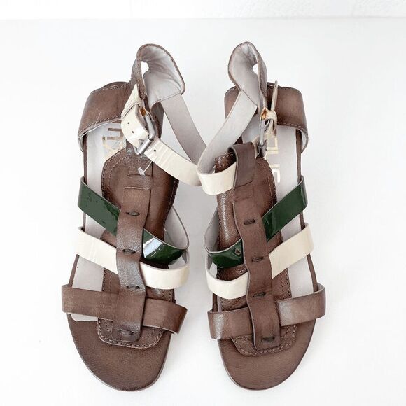 Mjus Womens Ankle Strap Leather Strappy Heeled Sandal Multicolor Size 40 - Picture 8 of 8